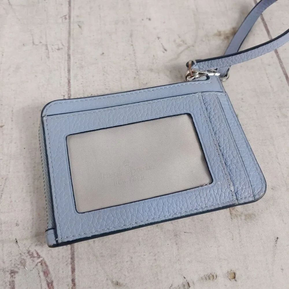 Kate Spade Leila Women's Card Wallet - Muted Light Blue Green - New York USED